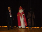 MONSIEUR LE MAIRE EST RAVI DE RECEVOIR SAINT NICOLAS DANS SON VILLAGE